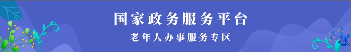 國家政務服務平臺老年人辦事服務專區